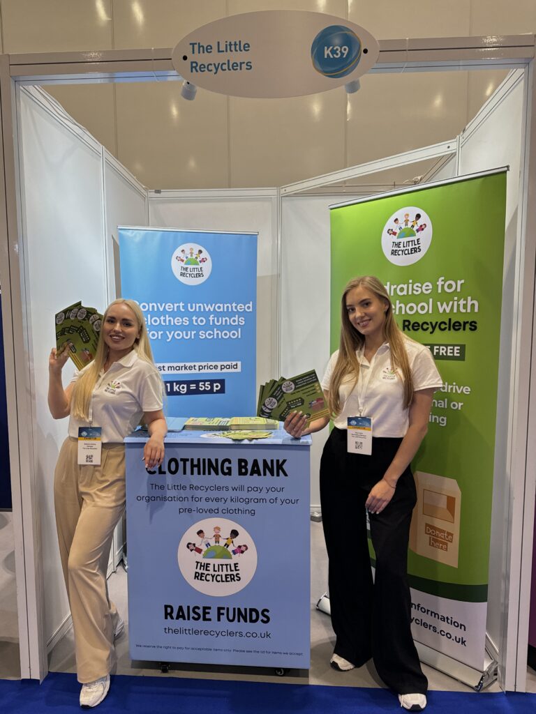 Read more about the article Schools and Academies Show 2024: The Little Recyclers Shine Bright with Sustainable School Fundraising Ideas